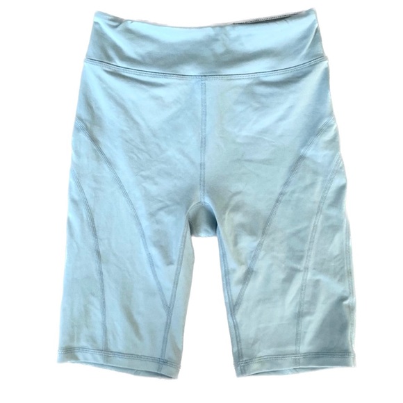 NWOT Free People Biker Baby Blue High-Rise Biker Short Outside Logo Size Medium - Picture 6 of 9